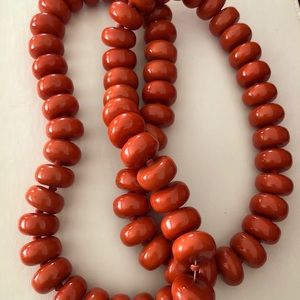 Funky chunky orange beads